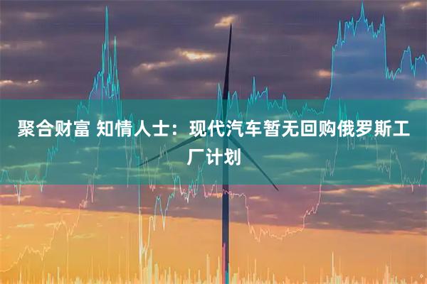 聚合财富 知情人士：现代汽车暂无回购俄罗斯工厂计划
