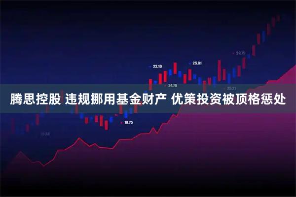 腾思控股 违规挪用基金财产 优策投资被顶格惩处